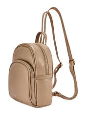 Beige leather women's backpack TORES-1089A-1B(W26)