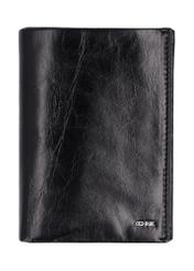 Black leather men's wallet PORMS-0737-99(Z26)