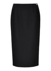 Long black pencil skirt SPCDT-0087-99(W24)-03