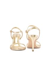 Women's gold high heel sandals BUTYD-1233-2X(W26), front and back product view on white background.
