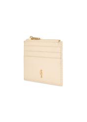 Small women's leather wallet PORES-0806R-0B(W26), diagonal product view on white background.