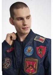 Navy blue men's jacket Top Gun KURMT-0279-69(W24)-08