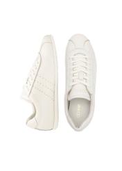 Cream leather women's shoes BUTYD-1261-0B(W26), product view from above on white background.