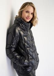 Women's quilted autumn jacket KURDT-0380-99(Z22)-01