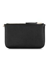 Black leather women's wallet with handle PORES-0887-99(Z23)-03