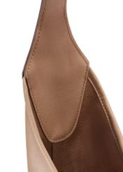 Large camel-colored women's handbag TOREC-1199-1D(W26)