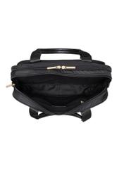 Black laptop bag TOREN-0352-99(Z26), product view inside on white background.