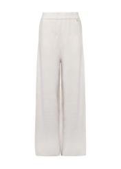 Beige wide women's trousers SPODT-0099-80(Z24)-01