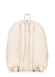 Cream leather women's backpack TORES-0898A-12(W24)-04