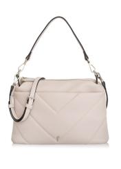 Cream quilted handbag TOREC-0898-12(W24)