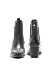 Women's leather Chelsea boots with a block heel BUTYD-1184-99(Z25)