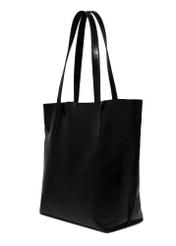Large black women's shoulder bag with gloss TORES-1368-9F(Z26), diagonal product view on a white background.