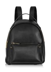 Women's black imitation leather backpack TOREC-0920-99(W24)-01