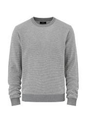 Grey cotton men's sweater SWEMT-0142-91(W24)-06