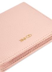 Small pink women's wallet POREC-0415-5B(W26), close-up of the product detail on a white background.