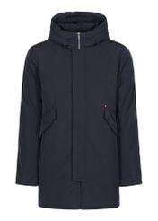 Navy blue men's hooded jacket KURMT-0275-69(Z23)-05