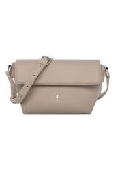 Beige small women's shoulder bag TOREC-0916-1A(W26) - front product view, on white background.