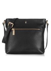 Leather black women's shoulder bag TORES-0896B-99(Z24)-03