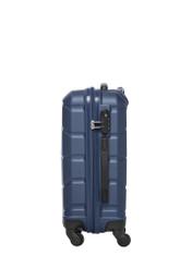 Small suitcase on wheels WALAB-0077-7D-19(W26), side view of the product on a white background.