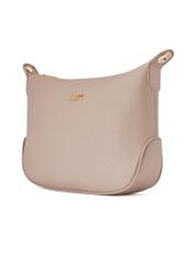 Beige women's handbag in hobo style TOREC-0829 A-80(Z 25), diagonal product view on a white background.