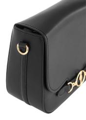 Black leather women's postbag TORES-1011-99(W24)-06