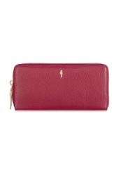 Large pink leather women's wallet PORES-0800B-34(W24)-01