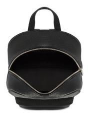 Black spacious women's backpack TOREC-1089-99(Z25), product view from the inside on a white background.