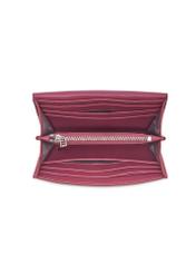 Pink small women's wallet PORES-1017-5B(Z26) - product view from above, on white background.