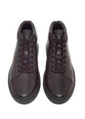 Dark brown men's leather shoes BUTYM-0550-1I(Z26), front product view on white background.