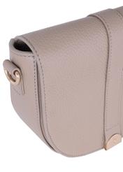 Leather beige shoulder postbag TORES-0979-81(W24)-06