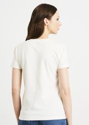 Women's milk T-shirt with OCHNIK logo TSHDT-0091-12(W22)-02