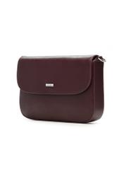 Burgundy women's shoulder bag TOREC-1262-4D(Z26), diagonal product view on a white background.