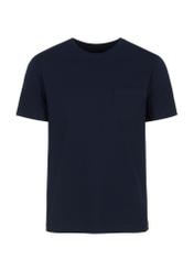 Navy blue basic Men's T-shirt TSHMT-0097-69(W24)-03