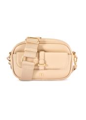 Small beige women's handbag TOREC-1174-1B(W26), front product view on white background.