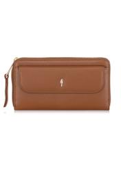 Large brown leather ladies wallet PORES-0847-79(W23)-01