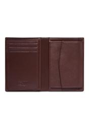Light brown men's leather wallet PORMS-0737-1G(Z26), product view inside on white background.