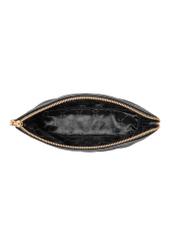 Women's black leather cosmetic bag TORES-1013-99(W24)-05