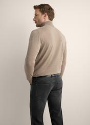 Men's wool turtleneck in camel color SWEMT-0198-1D(Z26)