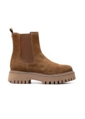 Women's suede Chelsea boots BUTYD-1182-88(Z25), product view from the side on a white background.