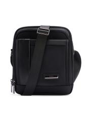 Black men's bag TORMN-0404-99(W26), product view from the front on a white background.