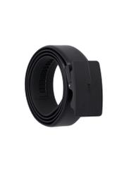 Men's black leather belt PASMS-0291-99(Z26)