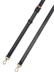 Black women's shoulder bag TOREC-1189-99(W26) - close-up detail, on white background.