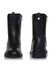 Women's black leather boots BUTYD-1033-99(Z23)-03