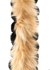 Women's natural fur scarf SZADF-0029A-16(Z25), close-up of the product detail, view on a white background.-02