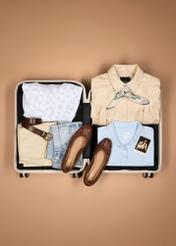 Small suitcase on wheels WALPP-0022-99-19(W25)