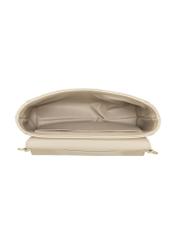 Cream women's handbag made of imitation leather TOREC-1311-0B(Z26), product view inside on white background.