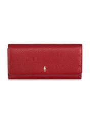 Large red leather wallet for women PORES-0893-40(Z23)-03