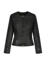 Women's classic leather jacket KURDS-0209-1323(W23)-03