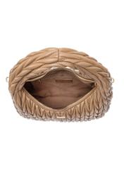 Beige women's shoulder bag TOREC-1101-24(Z25), product view inside on white background.
