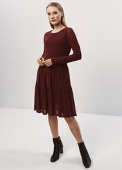 Maroon mini dress SUKDT-0177-49(Z23)-02